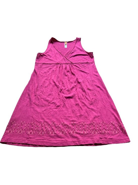 Lucy Dresses & Skirts - Lucy Size L Hot Pink Sleeveless Surplice V-Neck Pullover Tank Dress